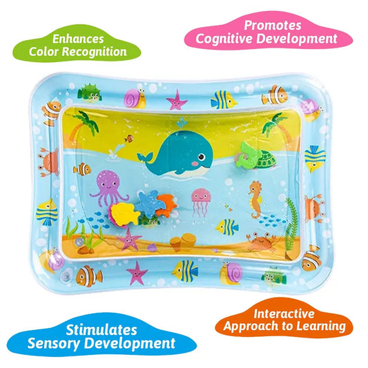 Inflatable Water Play Mat Tummy Time PVC 0-24M