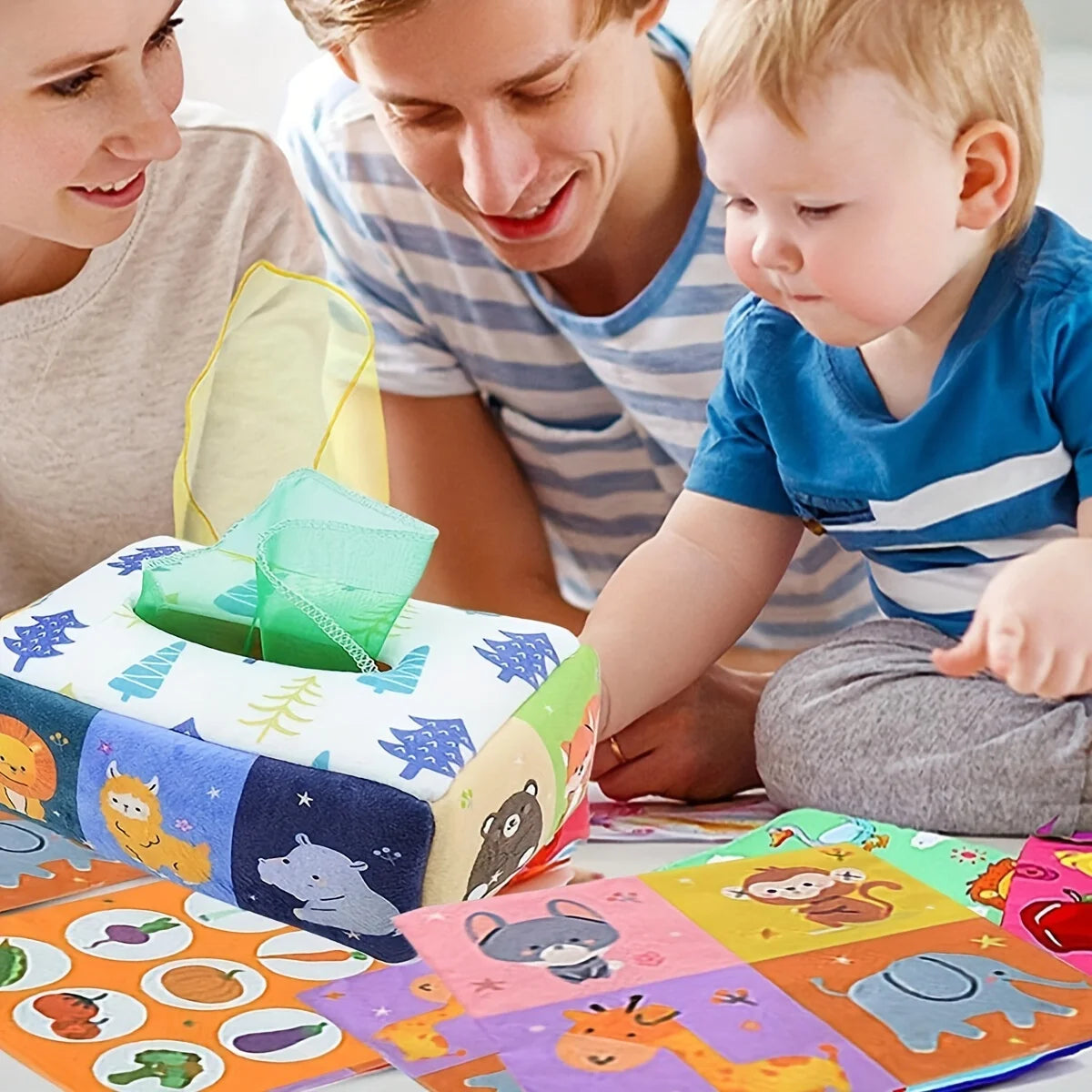 Montessori Magic Tissue Box Sensory Toy 4-12M