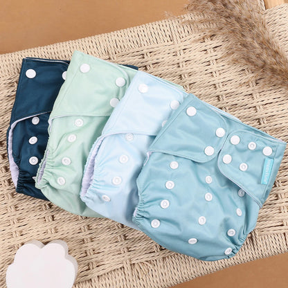 HappyFlute 4PCS Reusable Pocket Cloth Diapers