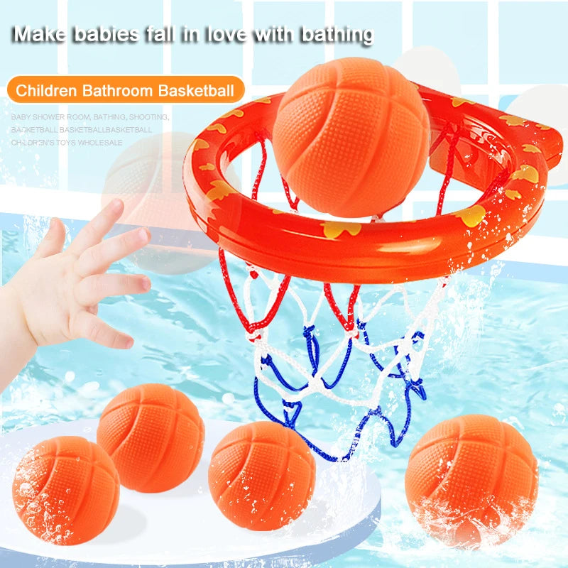 Bath Basketball Toy Bathtub Set 3 Balls
