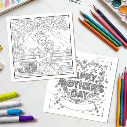 Adult Coloring Book Gift for Mom