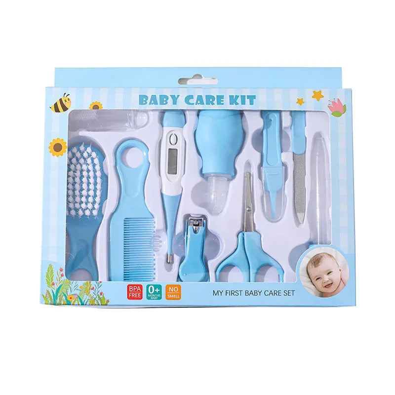 10-in-1 Care Grooming Kit Pink & Blue 0-24M Kids – Digital Thermometer