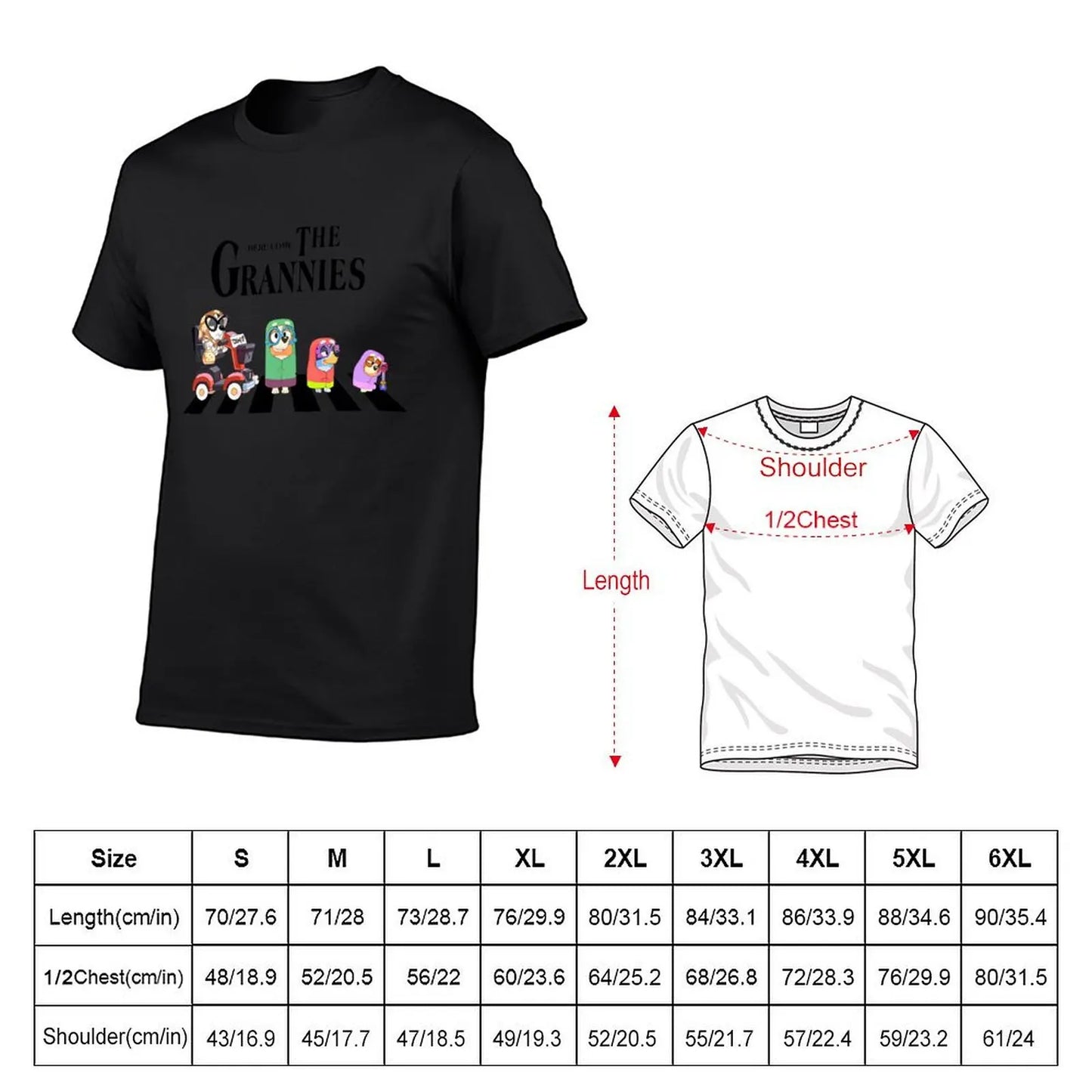 Grannies Kawaii Funny T-Shirt Cotton S-6XL