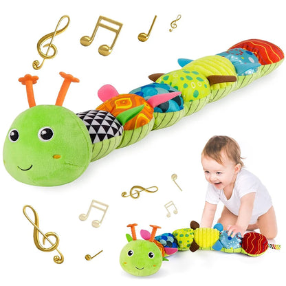Sensory Caterpillar Plush Toy 3-in-1 0-12M Kids