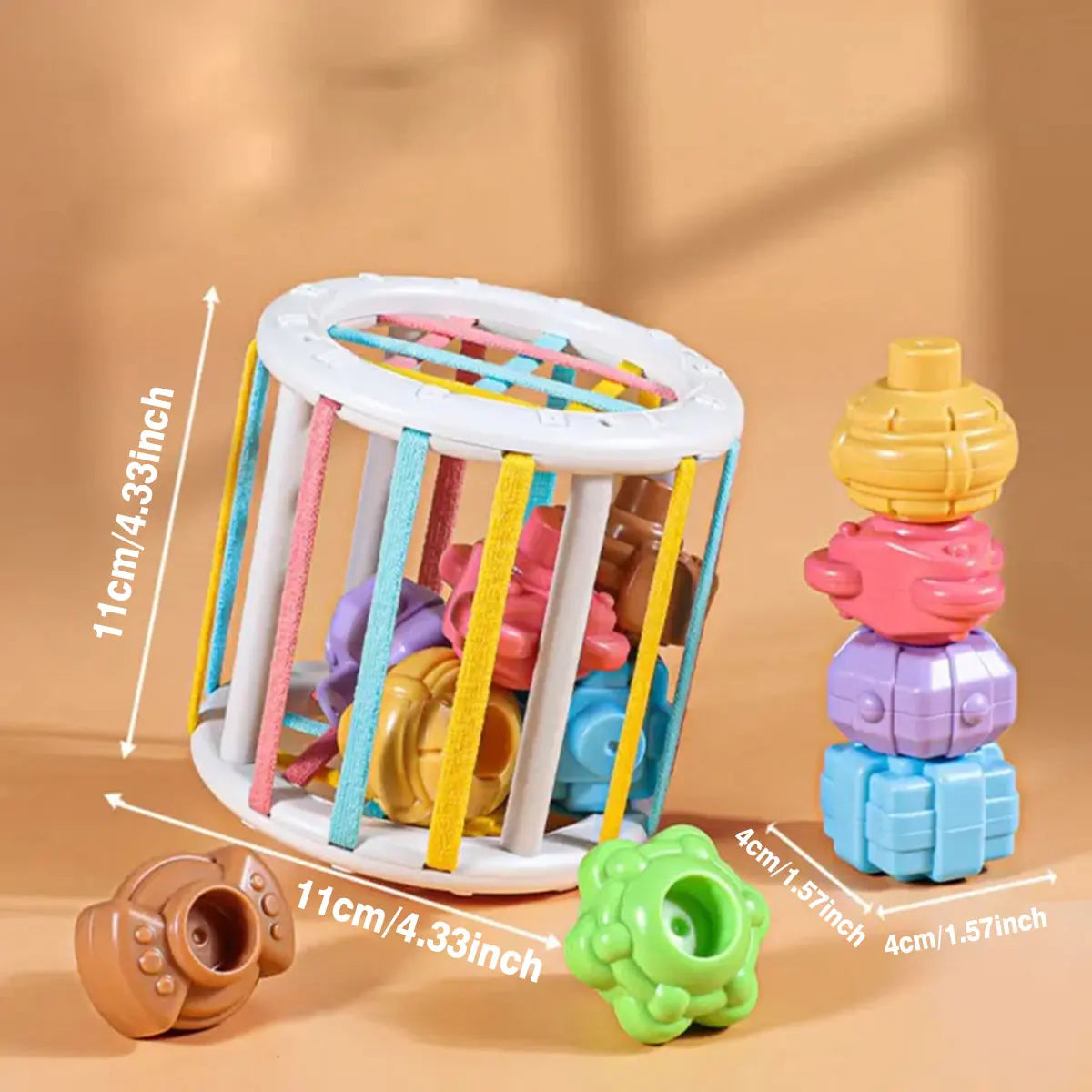 Montessori Sorting Blocks Toy 18M Game