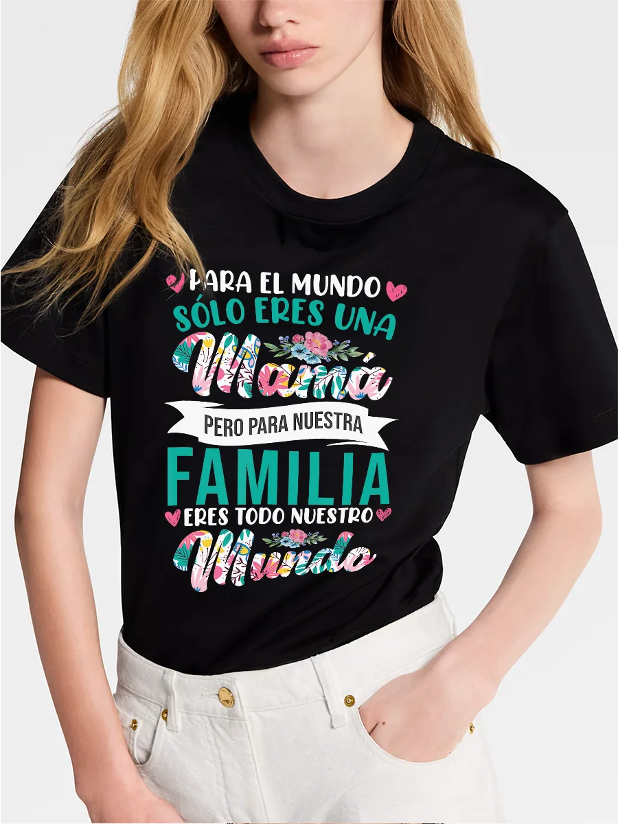 Floral Graphic Tee for Moms 14 Colors