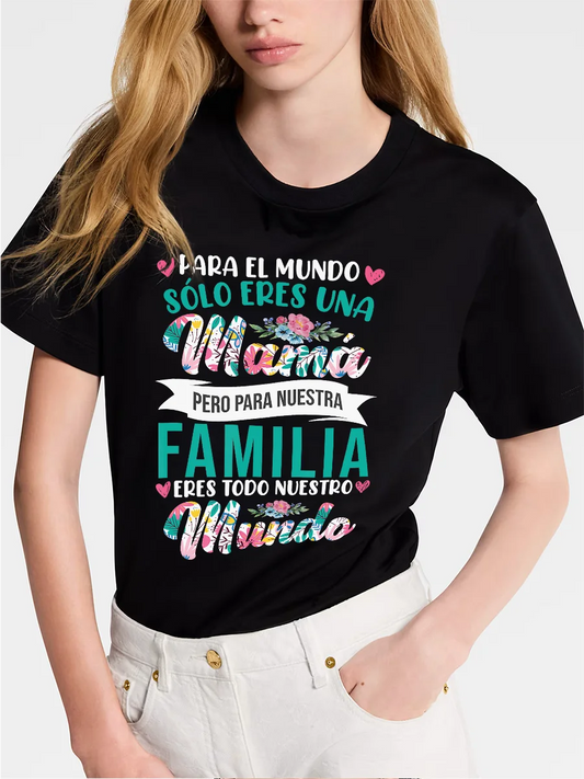Floral Graphic Tee for Moms 14 Colors