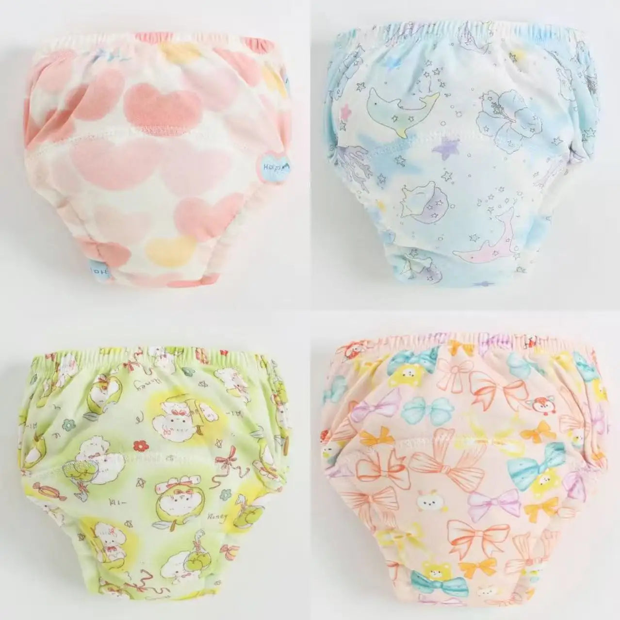 Baby Waterproof Diaper Shorts 4PCS I Training  Pants