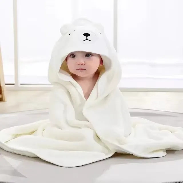 Hooded Bath Towel Blanket Cotton Bamboo Kids