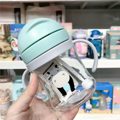 Animal Sippy Cup 250ml BPA-Free 2 Colors – shoulder strap