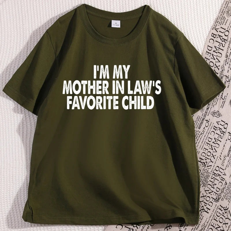 Funny Mother-In-Law Graphic T-Shirt Cotton