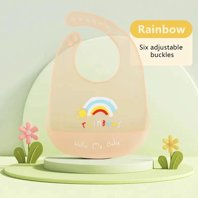 Waterproof Silicone Bib Animal Print 1-3Y
