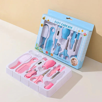 10-in-1 Care Grooming Kit Pink & Blue 0-24M Kids – Digital Thermometer