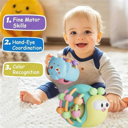 Soft Bell Rattle Comforter Ball 0-6M