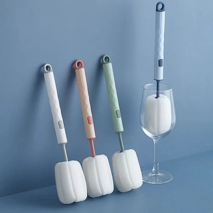 360 bottle brush cleaning set rotating