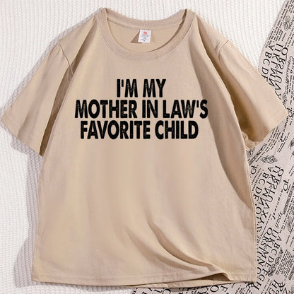 Funny Mother-In-Law Graphic T-Shirt Cotton