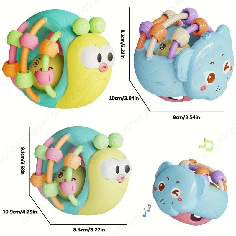 Soft Bell Rattle Comforter Ball 0-6M