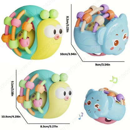 Soft Bell Rattle Comforter Ball 0-6M