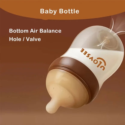 Borosilicate Glass Anti-Colic Bottle – wide neck design