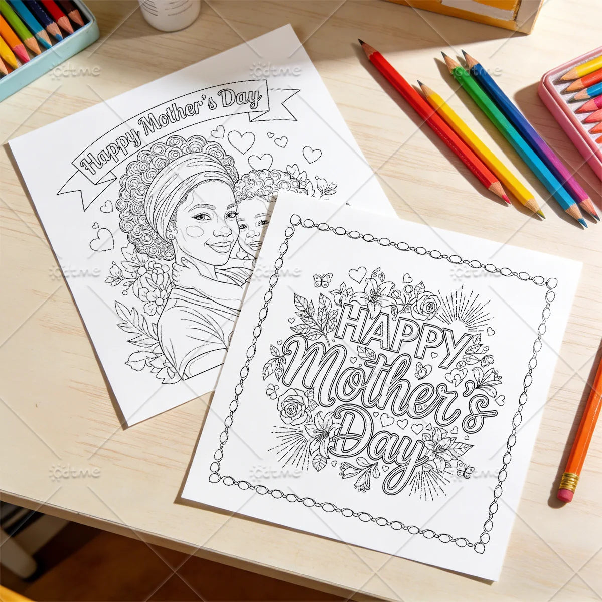 Adult Coloring Book Gift for Mom