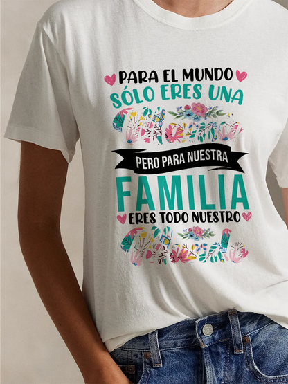Floral Graphic Tee for Moms 14 Colors