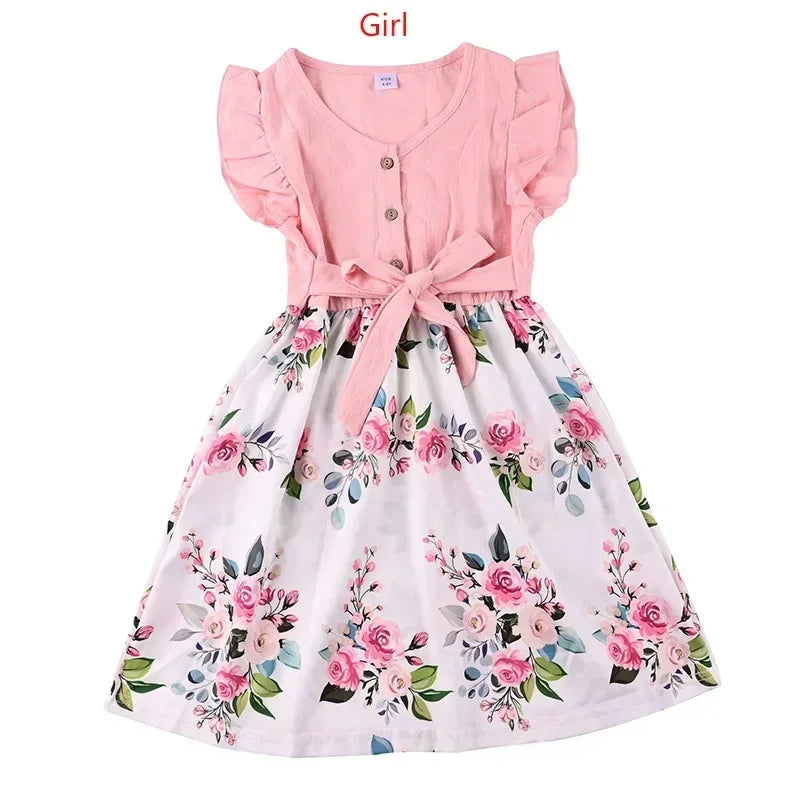 Mother Daughter Floral Matching Dress Set