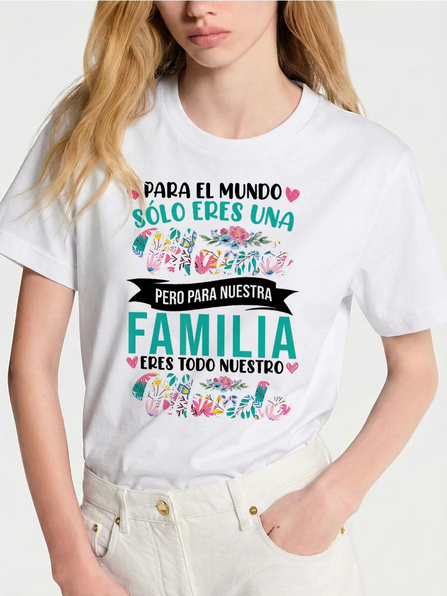 Floral Graphic Tee for Moms 14 Colors
