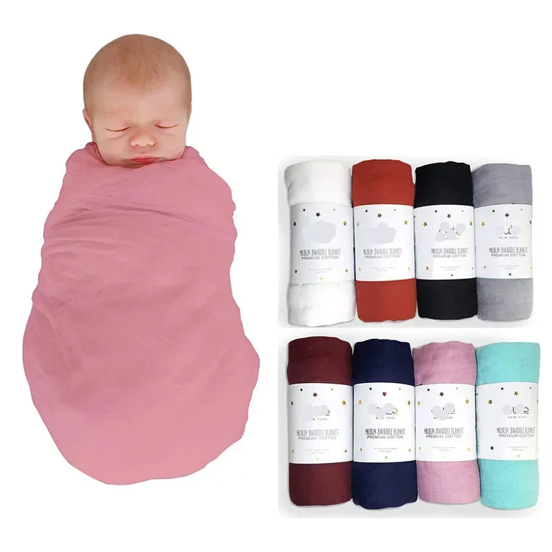Bamboo Cotton Gauze Burp Cloth 25 Colors Kids