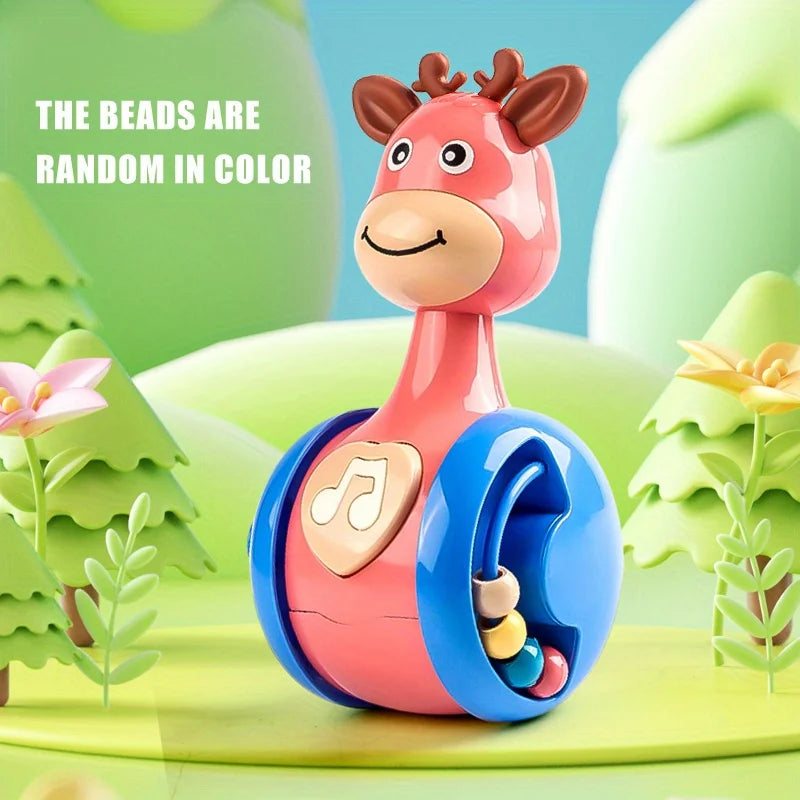 Roly Poly Tumbler Wobbler Toy Deer 4-12M