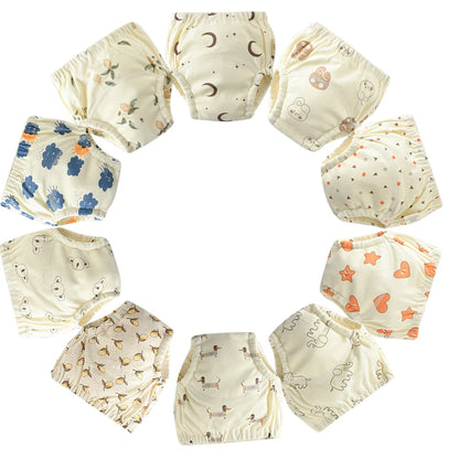Waterproof Cotton Potty Training Pants 10-Pack – 4-layer construction