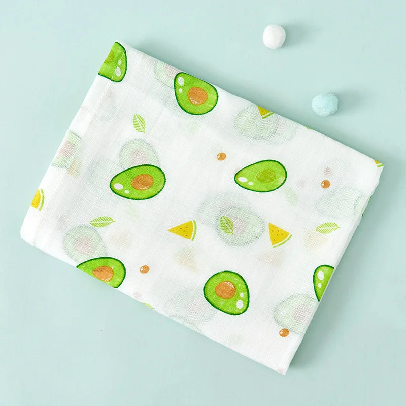 Dual Layer Muslin Swaddle Blanket 110cm 4-Pack