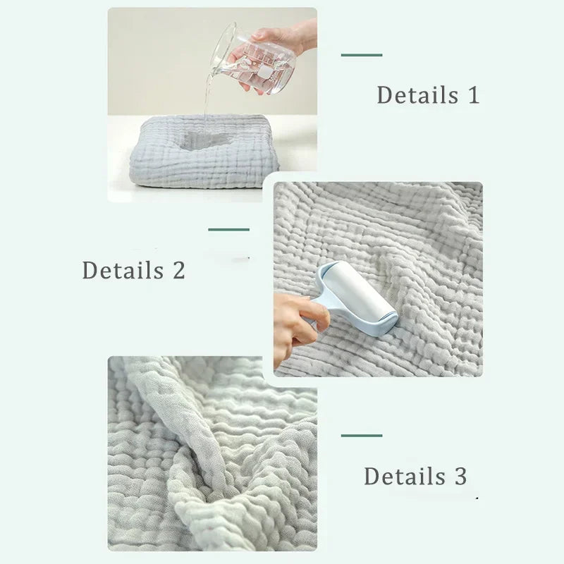 6-Layer Muslin Blanket 105x105cm 6 Colors Kids