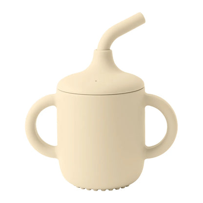 Silicone Sippy Cup 180ml BPA-Free Leakproof Kids