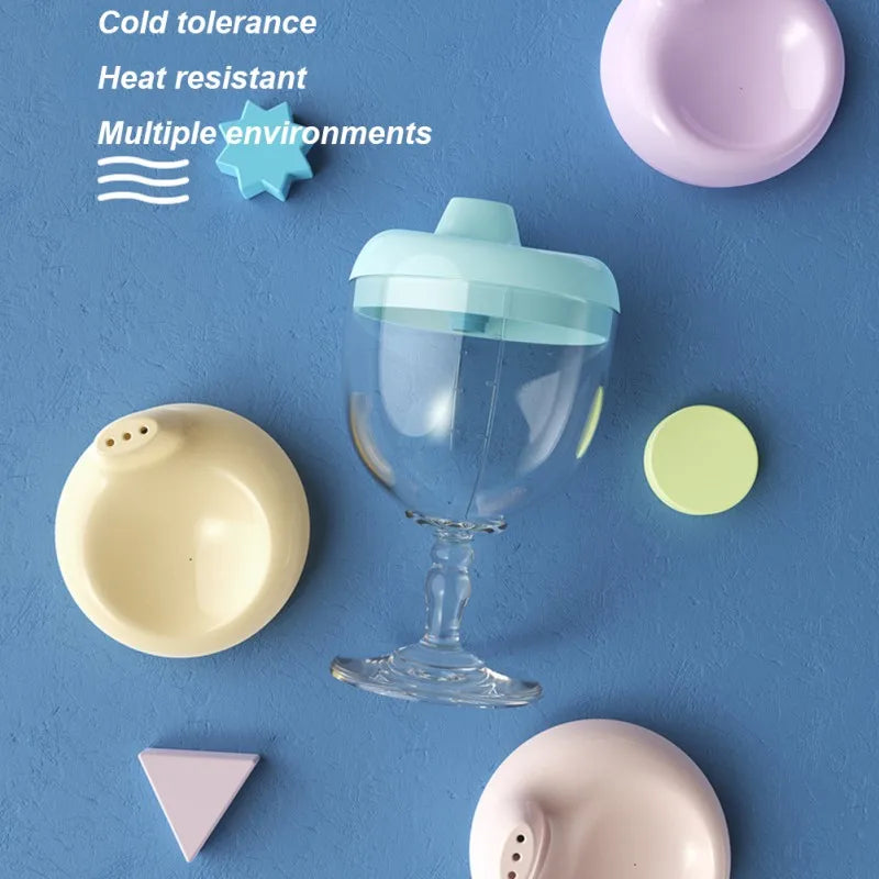 150ml Learning Drinking Bottle Wine Glass Shape Duckbill Cup – front view