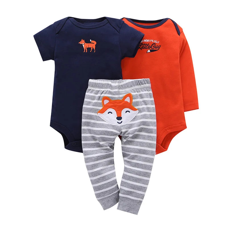 Baby Boy bodysuits Clothes Short Sleeved Bodysuits