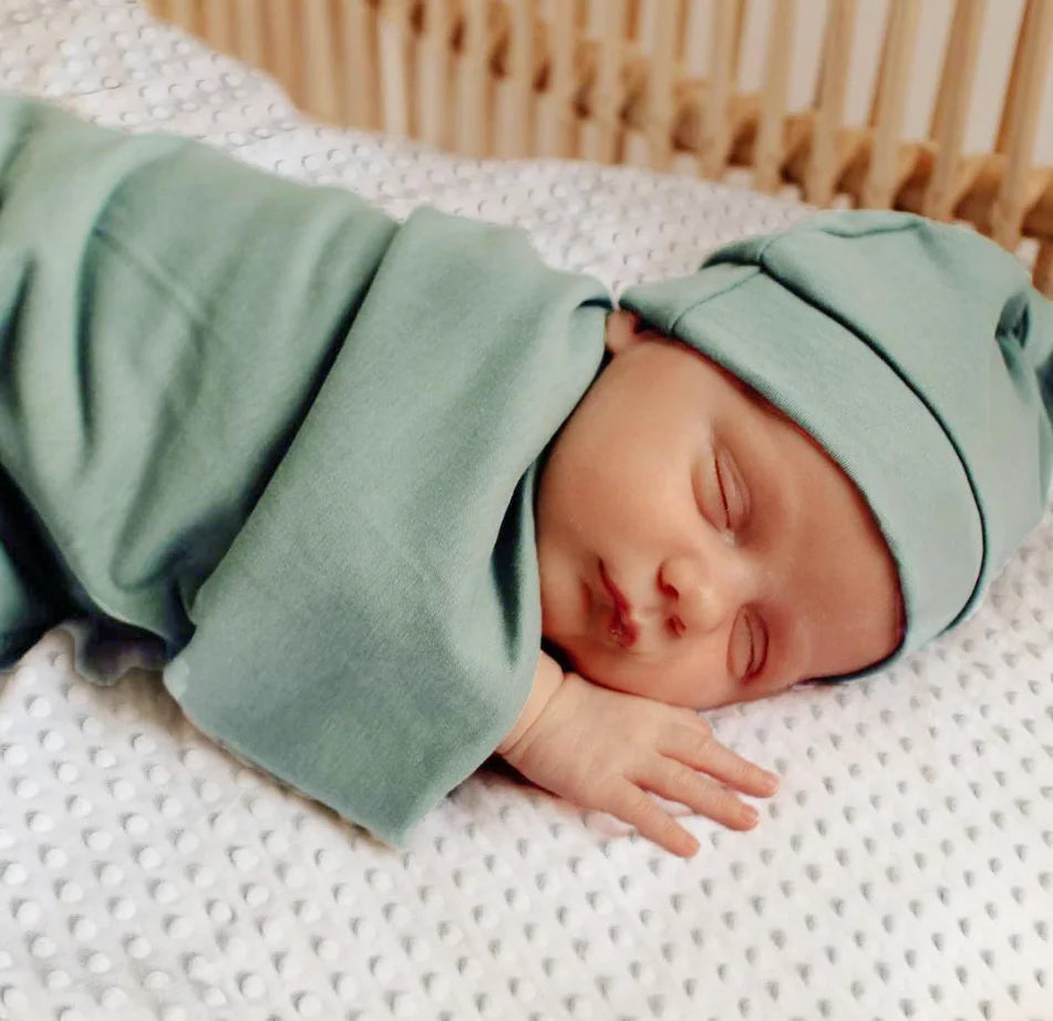 Swaddle Set with Matching Hat Anti-Tremor 0-24M