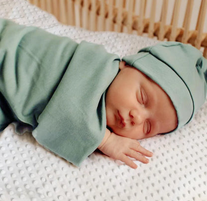 Swaddle Set with Matching Hat Anti-Tremor 0-24M