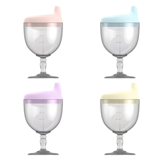 150ml Learning Drinking Bottle Wine Glass Shape Duckbill Cup – front view