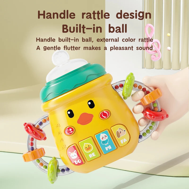Musical Pacifier Rattle Light Soothing Toy – front view
