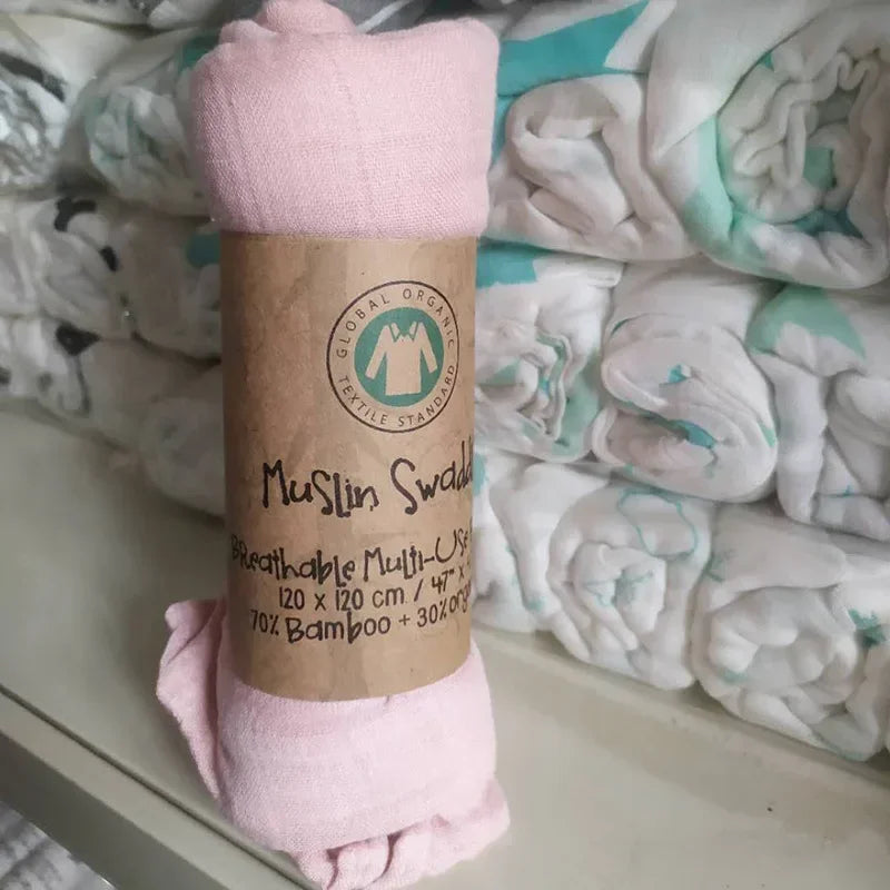 Bamboo Cotton Gauze Burp Cloth 25 Colors Kids