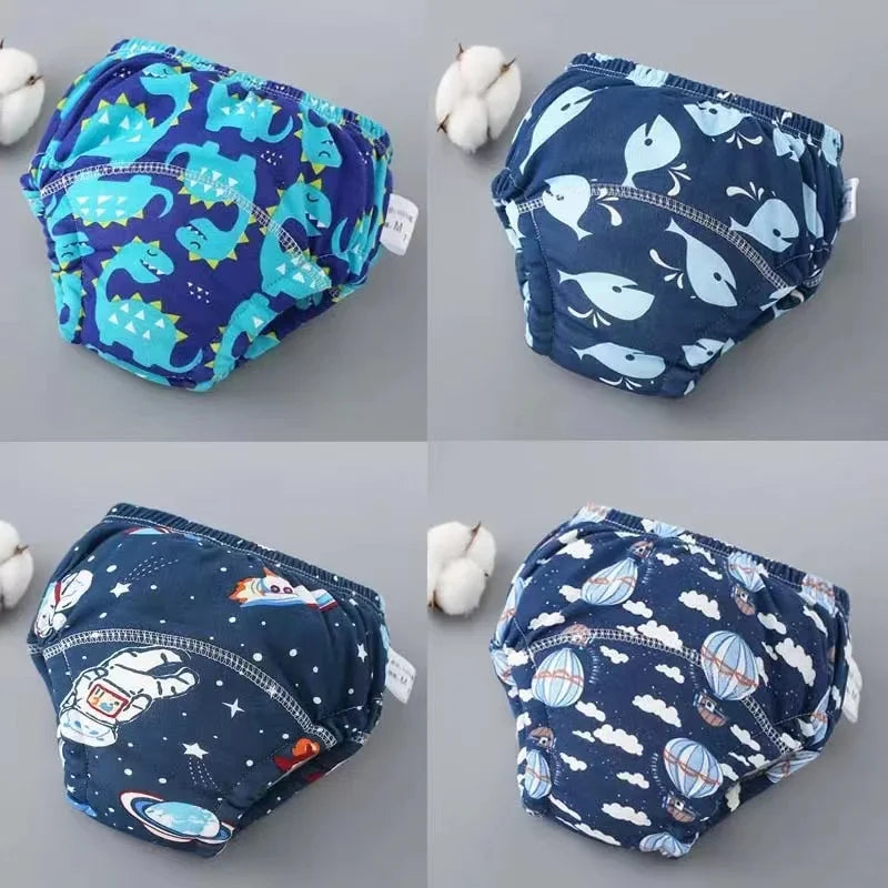 Baby Waterproof Diaper Shorts 4PCS I Training  Pants