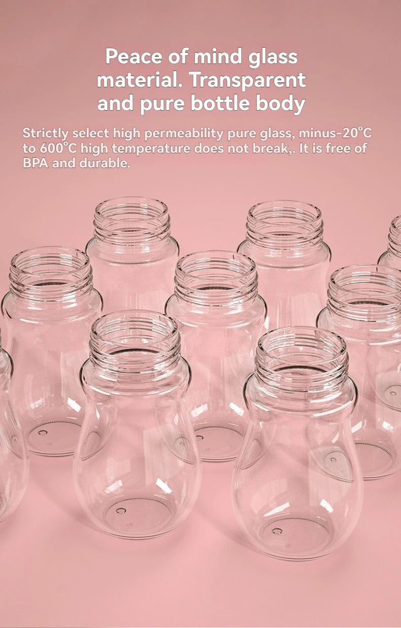 Glass Bottle 150ml Silicone Sleeve Anti-Colic – front view
