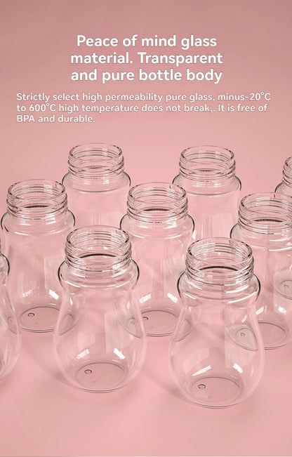 Glass Bottle 150ml Silicone Sleeve Anti-Colic – front view