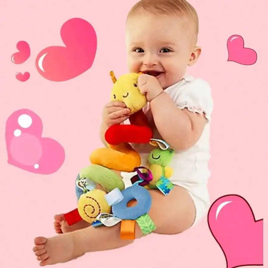 Caterpillar Plush Rattle Toy 22CM 7-12M