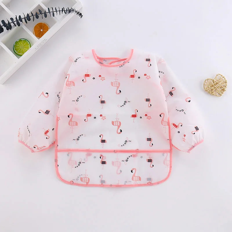 Waterproof Long Sleeve Art Smock Bib 1-3Y