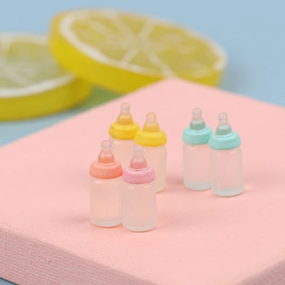 Dollhouse Miniature Milk Bottle Set 6pcs 112 Scale