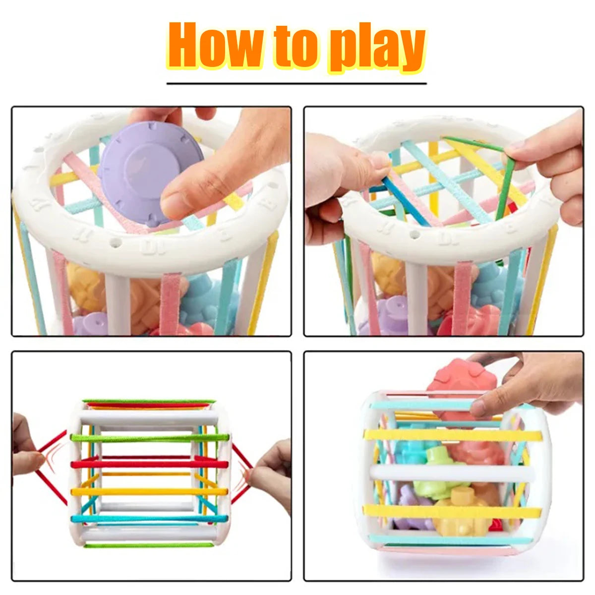 Montessori Sorting Blocks Toy 18M Game