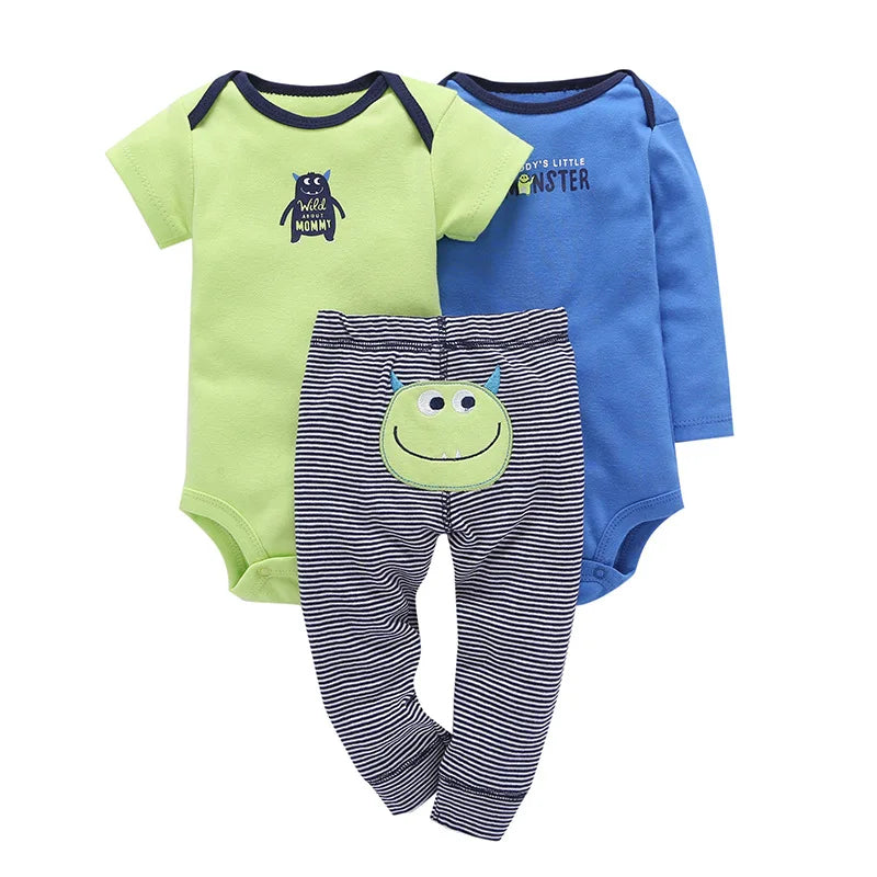 Baby Boy bodysuits Clothes Short Sleeved Bodysuits