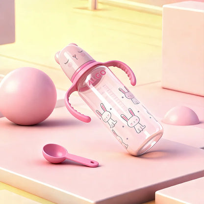 PP Bottle with Handle 240ml FCM Certified – front view