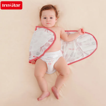 Cotton Belly Strap Swaddle S/M 4 Prints 0-6M – sizes S and M for 0-6 months
